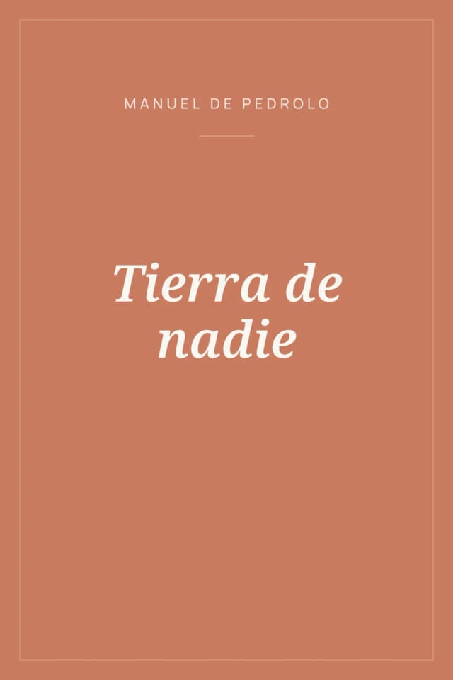 Portada de Tierra de nadie