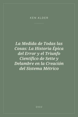 Portada de La Medida de Todas las Cosas: La Historia Épica del Error y el Triunfo Científico de Sette y Delambre en la Creación del Sistema Métrico
