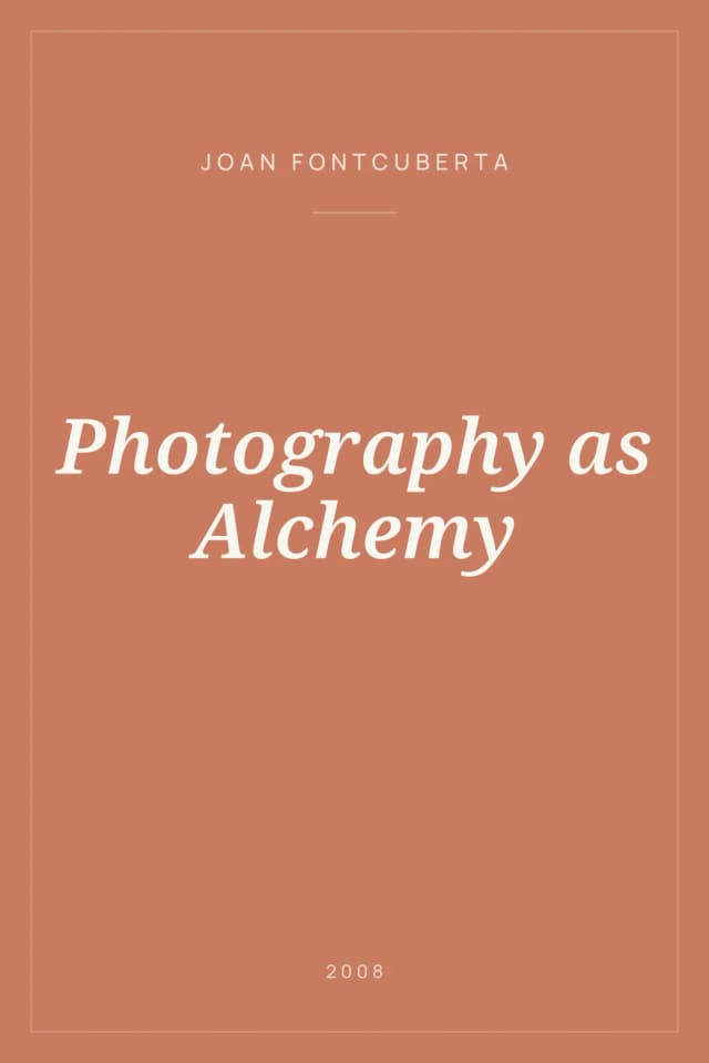 Portada de Photography as Alchemy