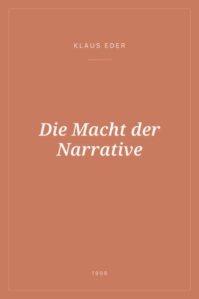 Portada de Die Macht der Narrative