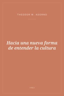 Portada de Hacia una nueva forma de entender la cultura
