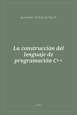 Portada de La construcción del lenguaje de programación C++