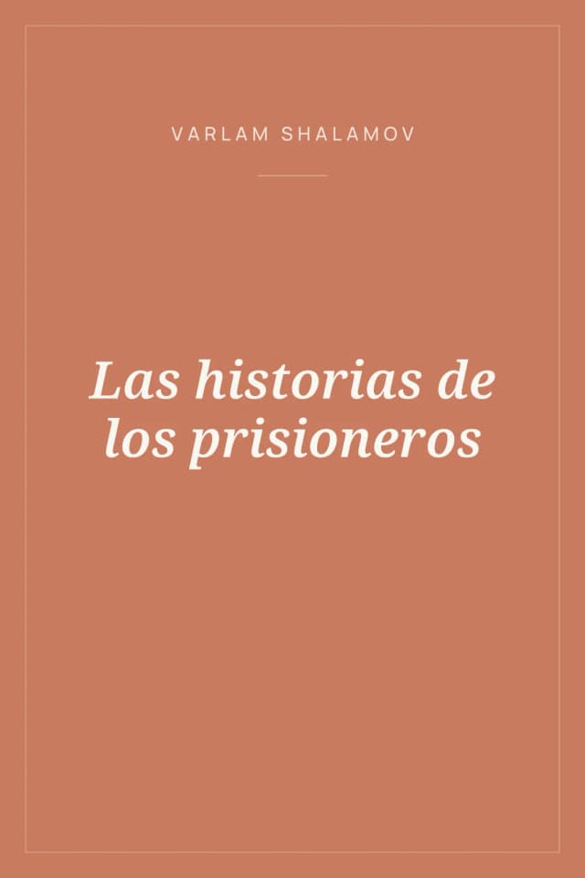 Portada de Las historias de los prisioneros