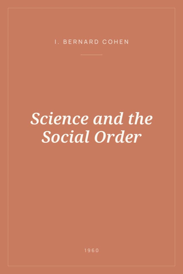 Portada de Science and the Social Order