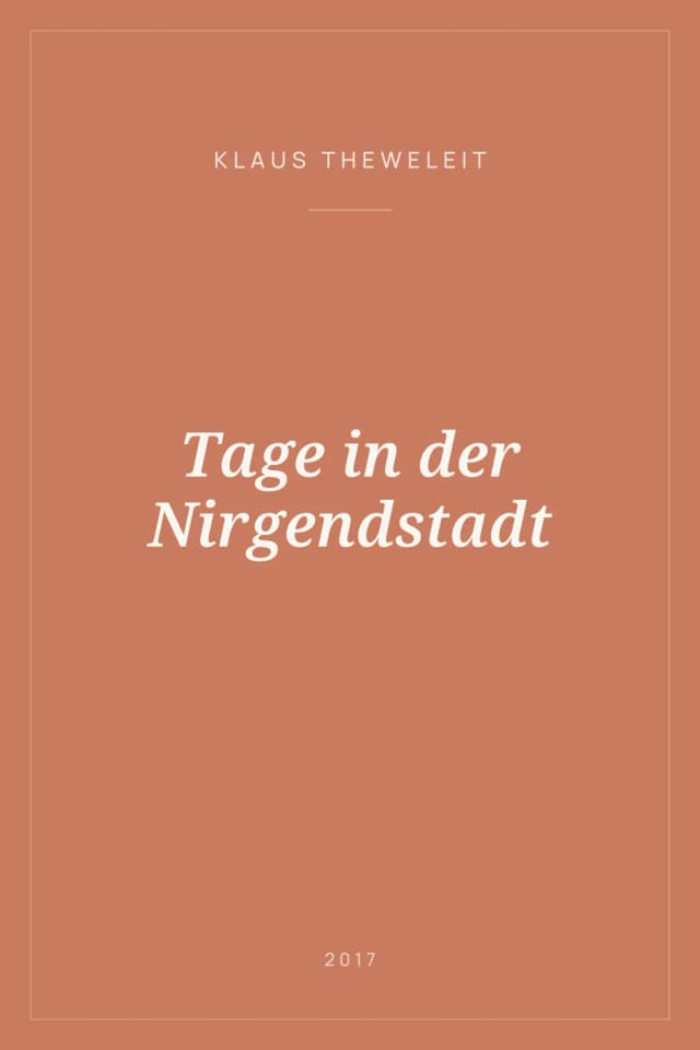 Portada de Tage in der Nirgendstadt