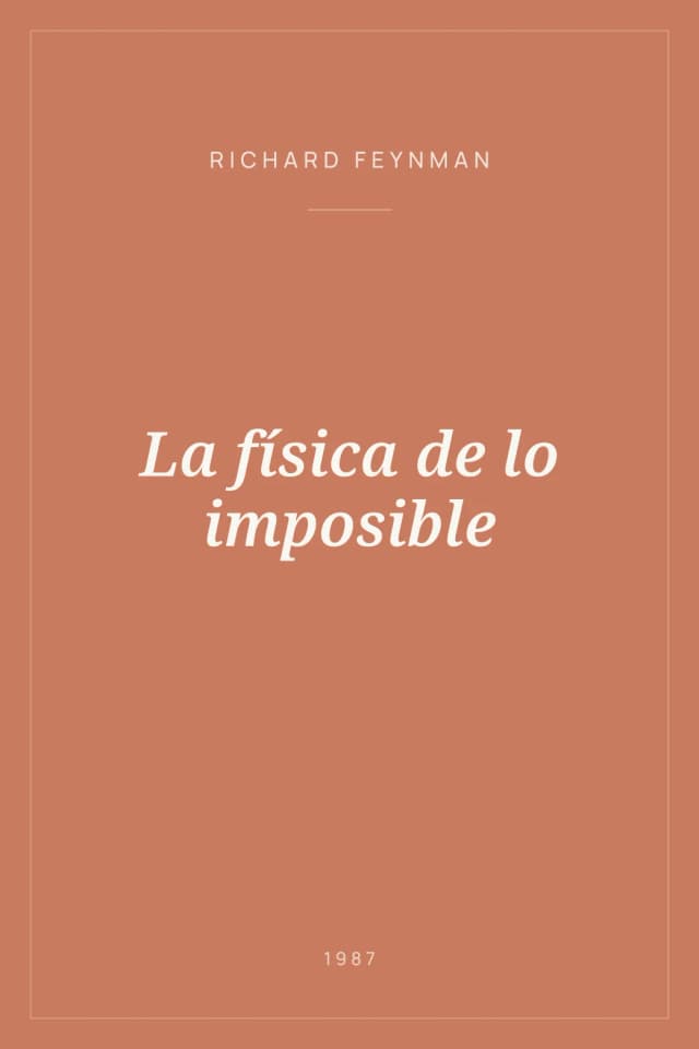 Portada de La física de lo imposible