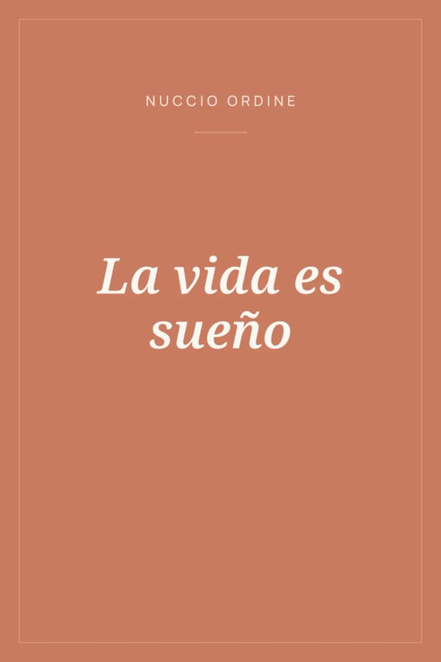 Portada de La vida es sueño
