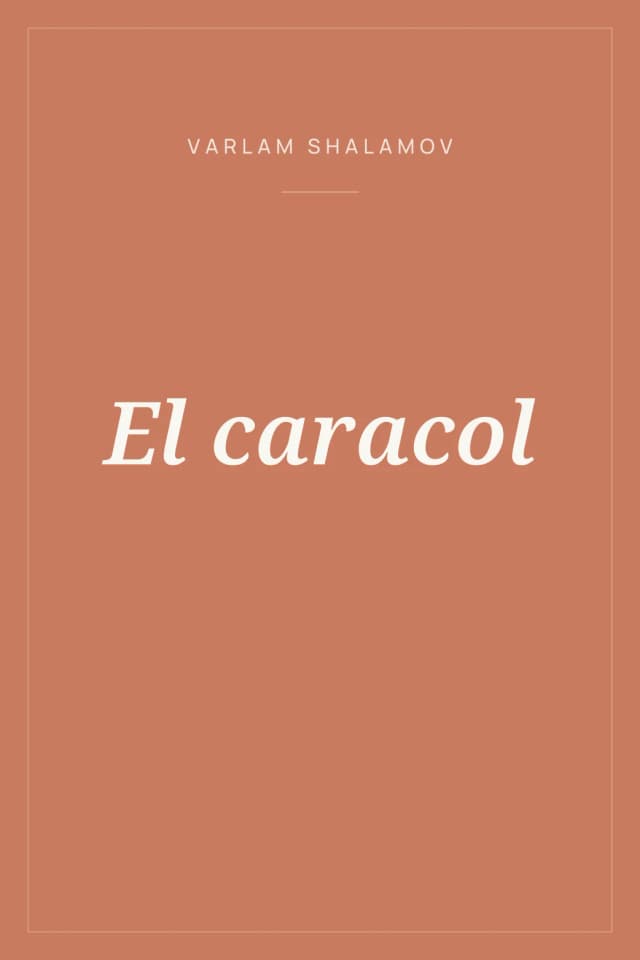 Portada de El caracol