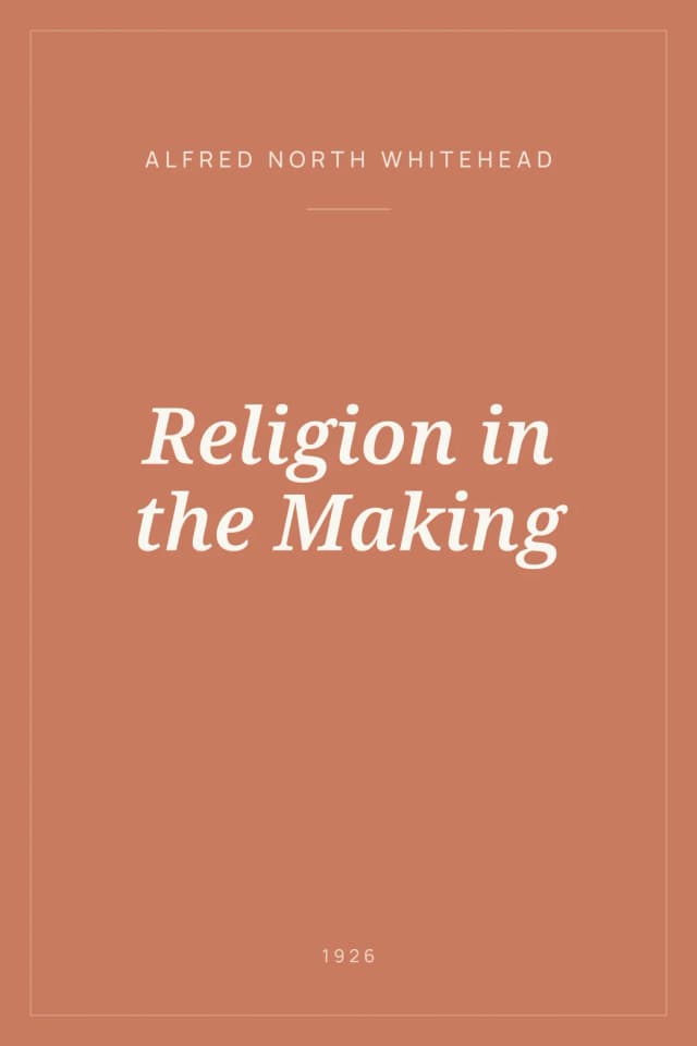 Portada de Religion in the Making
