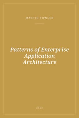 Portada de Patterns of Enterprise Application Architecture