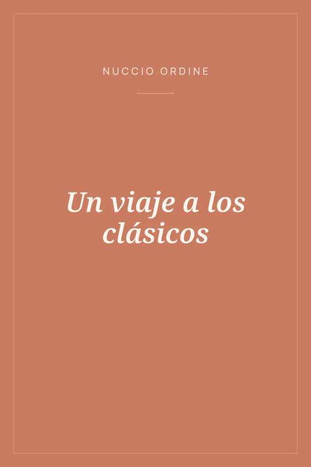 Portada de Un viaje a los clásicos