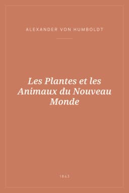 Portada de Les Plantes et les Animaux du Nouveau Monde