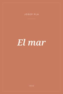 Portada de El mar