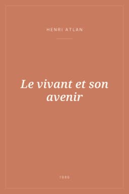 Portada de Le vivant et son avenir