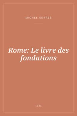 Portada de Rome: Le livre des fondations