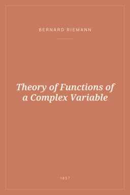 Portada de Theory of Functions of a Complex Variable
