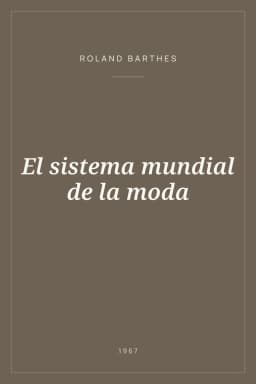 Portada de El sistema mundial de la moda