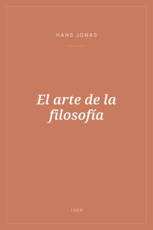 Portada de El arte de la filosofía