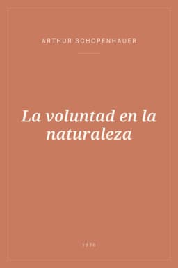 Portada de La voluntad en la naturaleza