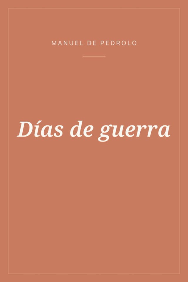 Portada de Días de guerra