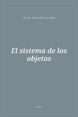 Portada de El sistema de los objetos