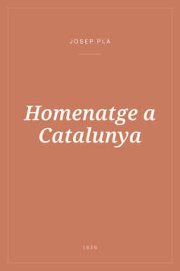 Portada de Homenatge a Catalunya