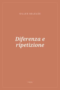Portada de Diferenza e ripetizione