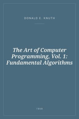 Portada de The Art of Computer Programming, Vol. 1: Fundamental Algorithms