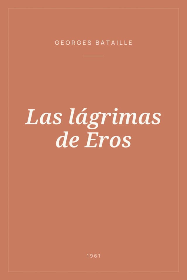 Portada de Las lágrimas de Eros