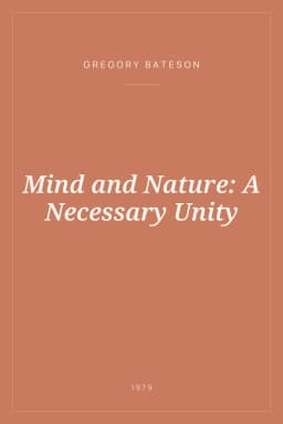 Portada de Mind and Nature: A Necessary Unity