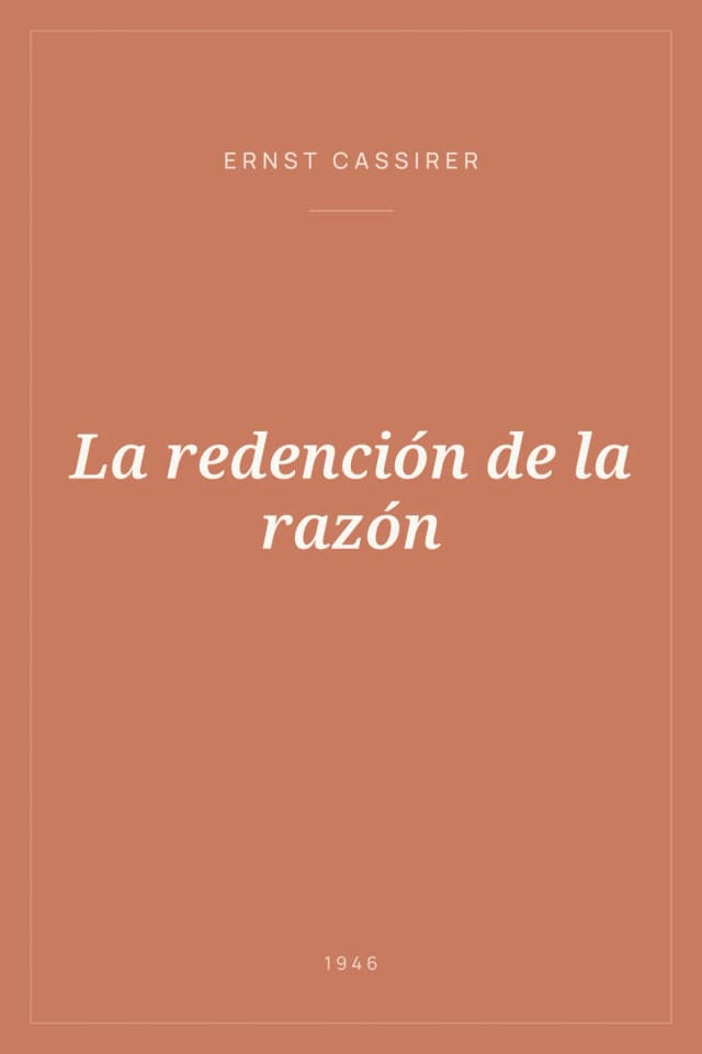Portada de La redención de la razón