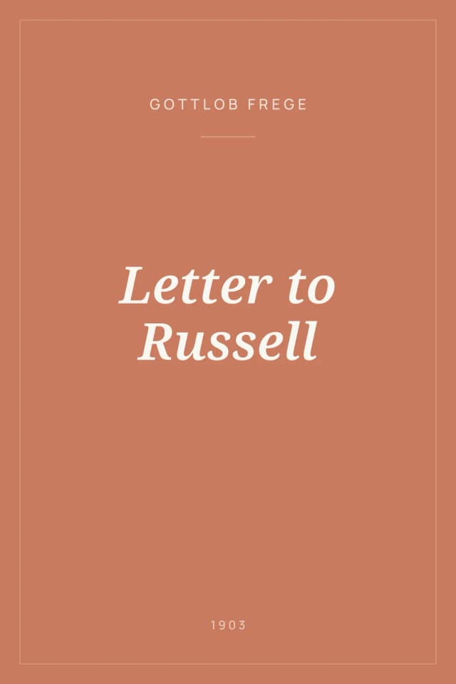 Portada de Letter to Russell
