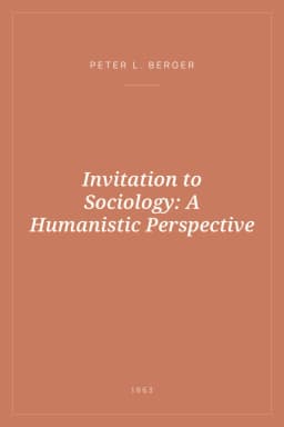 Portada de Invitation to Sociology: A Humanistic Perspective