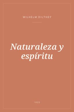 Portada de Naturaleza y espíritu