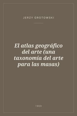Portada de El atlas geográfico del arte (una taxonomía del arte para las masas)