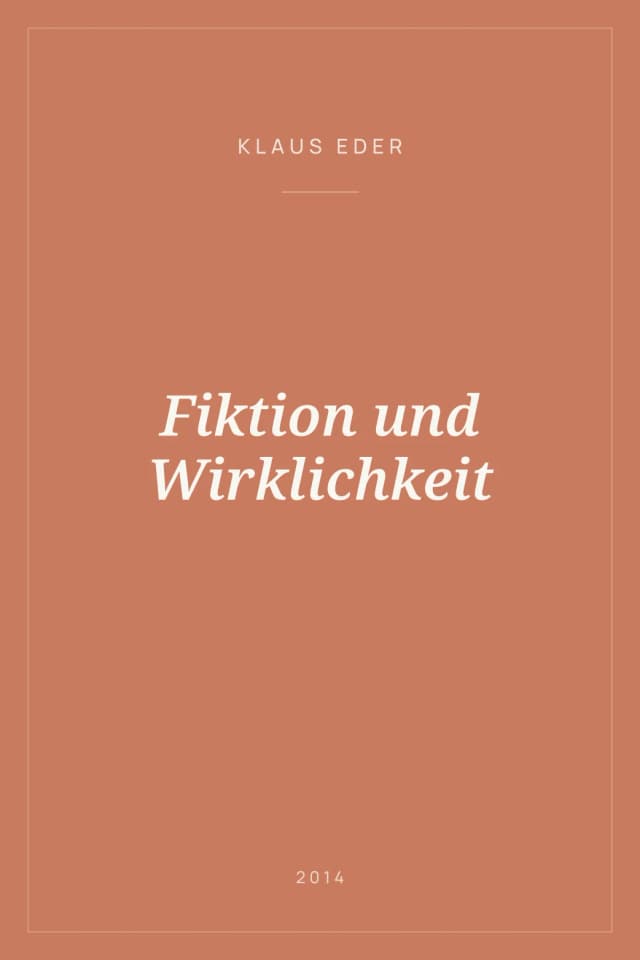 Portada de Fiktion und Wirklichkeit