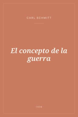 Portada de El concepto de la guerra
