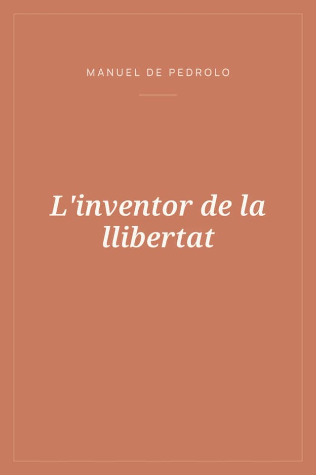 Portada de L'inventor de la llibertat