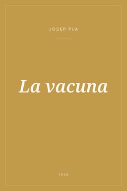 Portada de La vacuna