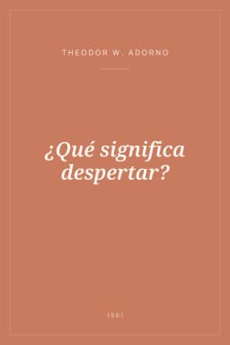 Portada de ¿Qué significa despertar?