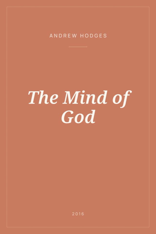 Portada de The Mind of God