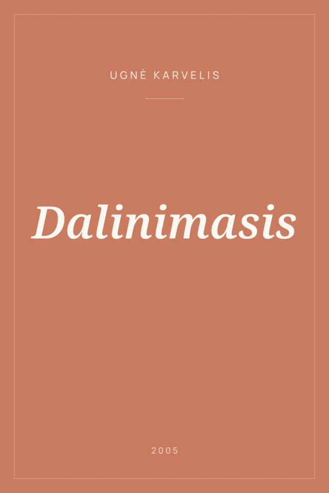 Portada de Dalinimasis