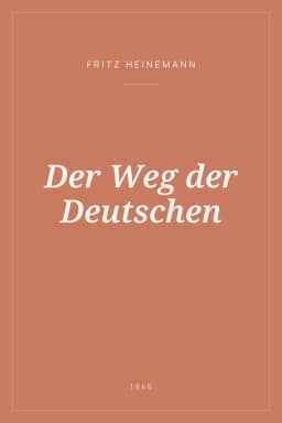 Portada de Der Weg der Deutschen