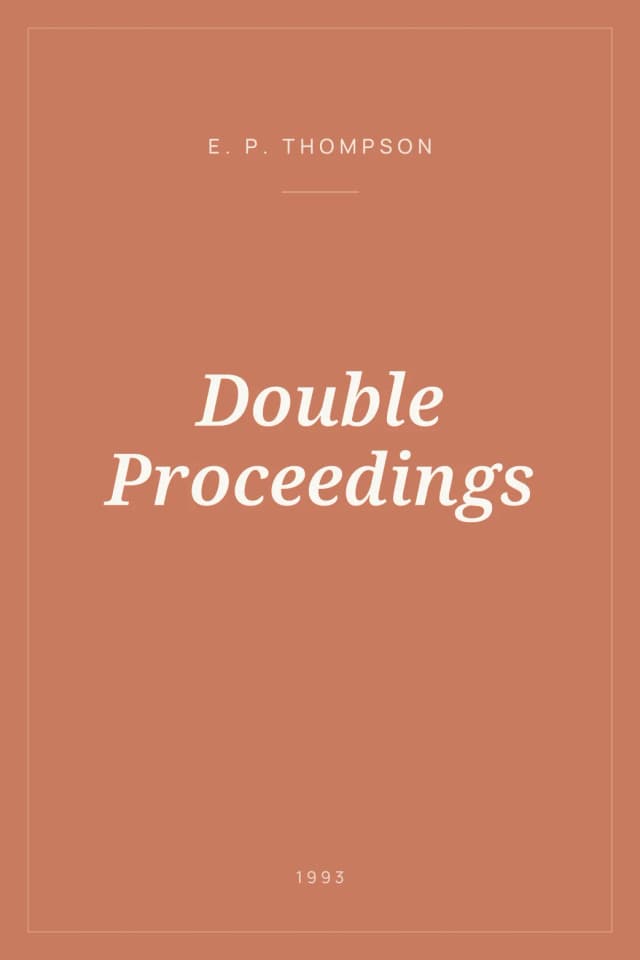 Portada de Double Proceedings