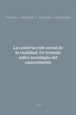 Portada de La construcción social de la realidad: Un tratado sobre sociología del conocimiento