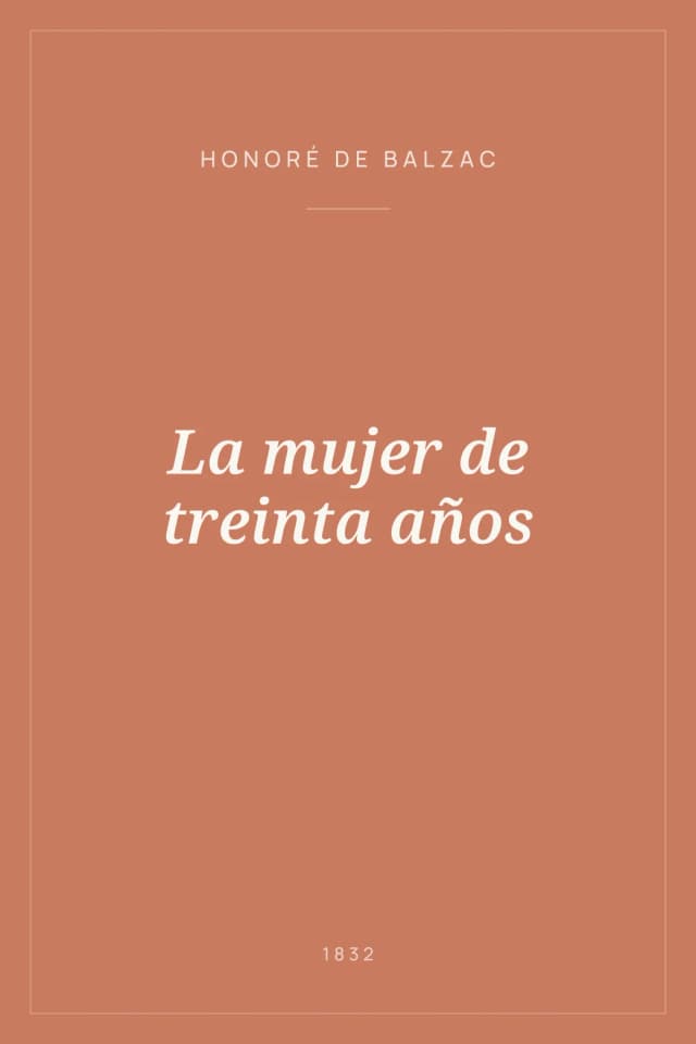 Portada de La mujer de treinta años