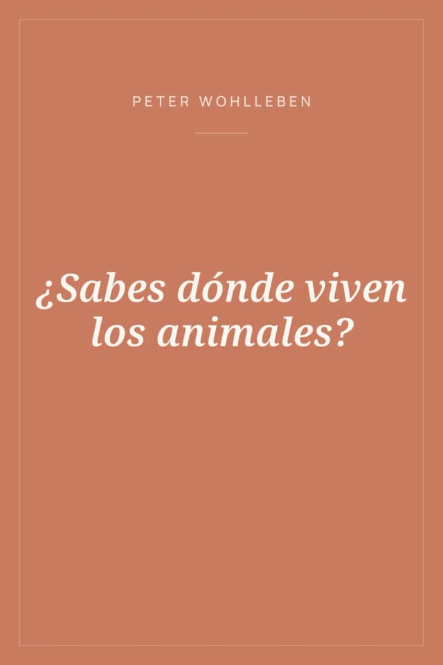 Portada de ¿Sabes dónde viven los animales?