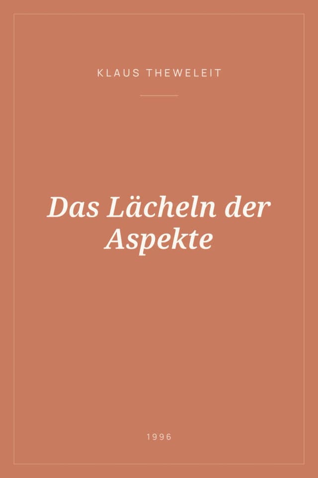 Portada de Das Lächeln der Aspekte