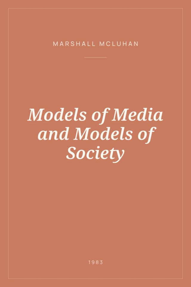 Portada de Models of Media and Models of Society
