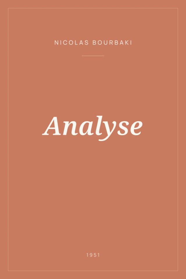 Portada de Analyse